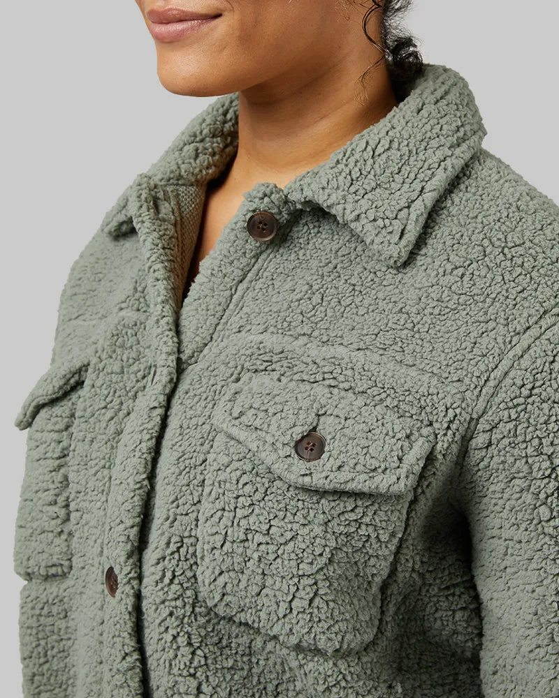 WOMEN'S COZY SHERPA SHIRT JACKET