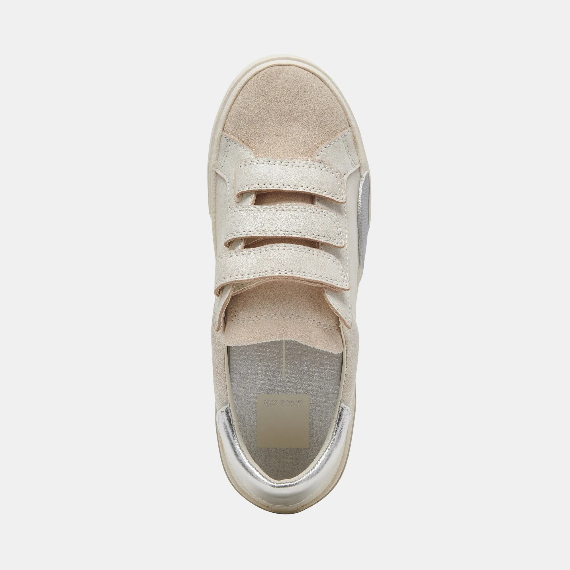 ZABOR SNEAKERS OFF WHITE DISTRESSED LEATHER - re:vita